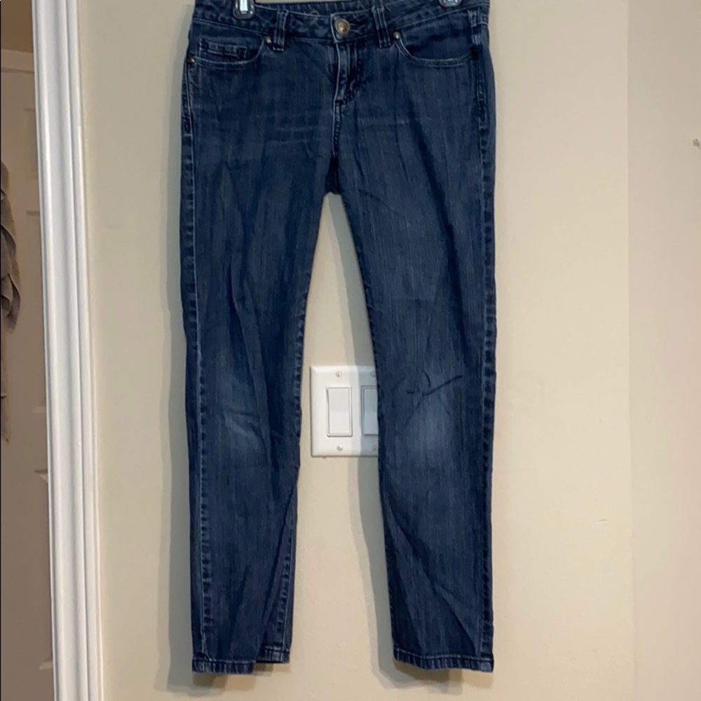 Blue denim jeans